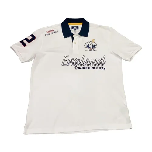 White Polo Shirt Tmp333Pk - La Martina - Modalova