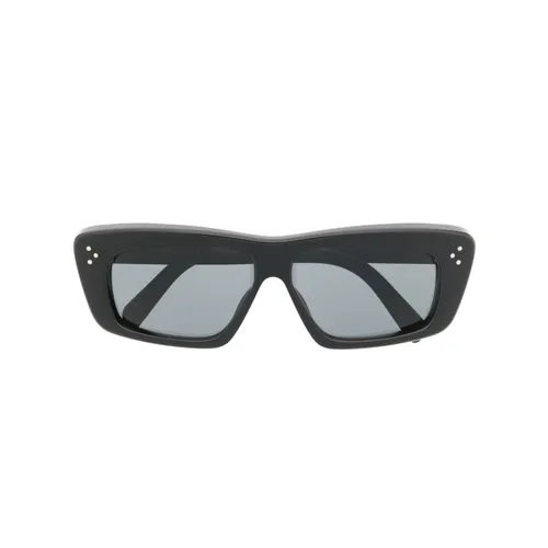 Black Logo Sunglasses Rectangular Frame - Celine - Modalova