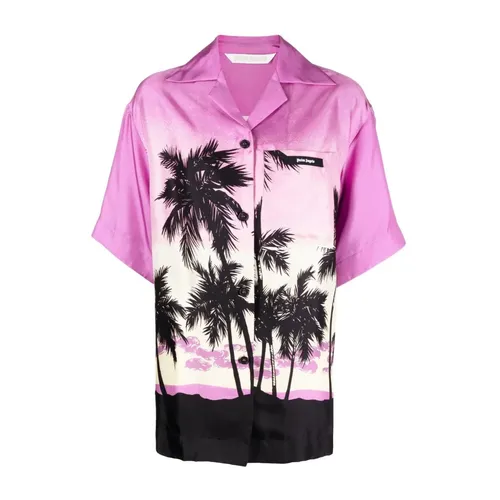 Shirts > Short Sleeve Shirts - - Palm Angels - Modalova
