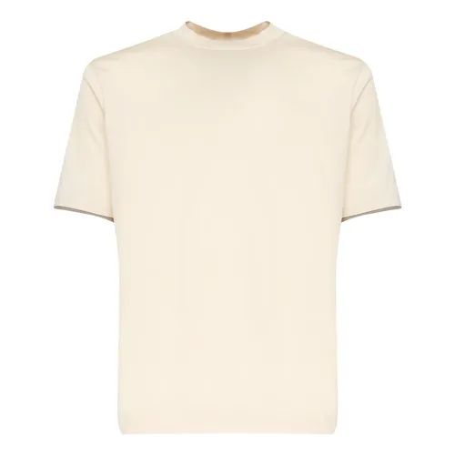 White Crew Neck T-shirts and Polos - Giuliano Galiano - Modalova