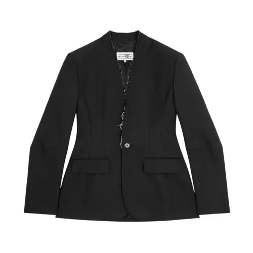 Single-Breasted Casual Jacket - MM6 Maison Margiela - Modalova