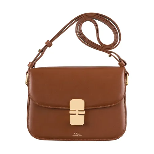 Classic Small Leather Crossbody Bag - A.p.c. - Modalova