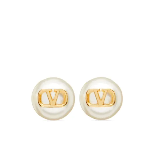 Golden VLogo Signature Pearl Earrings - Valentino Garavani - Modalova
