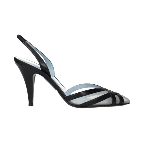 Black Leather High Heel Pumps - Valentino Garavani - Modalova