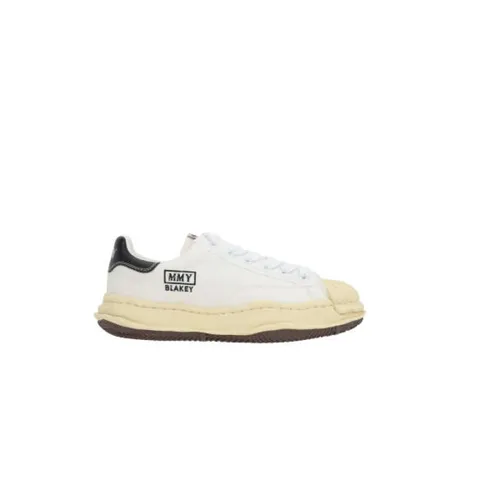 White Canvas Low-Top Sneakers - Mihara Yasuhiro - Modalova