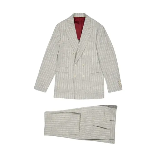 Suits > Suit Sets > Double Breasted Suits - - Brunello Cucinelli - Modalova