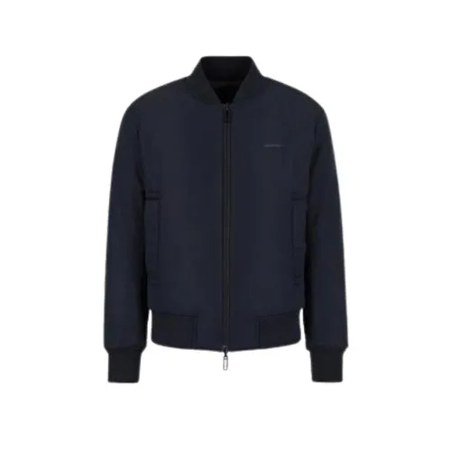 Reversible Bomber Jacket - Emporio Armani - Modalova