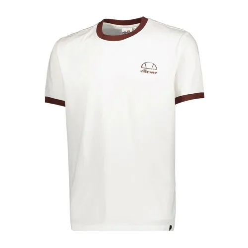 Weißes Logo-T-Shirt Frischt Deinen Look Auf - Ellesse - Modalova