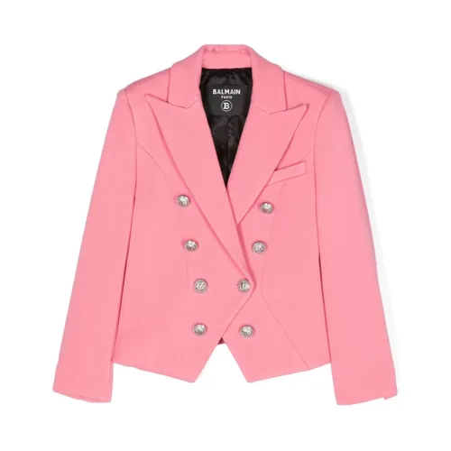 Stylish Girl's Jacket for Aw24 - Balmain - Modalova