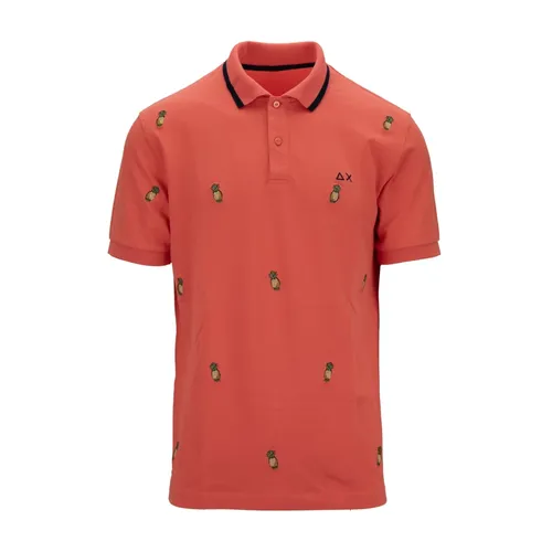 Sun68 - Tops > Polo Shirts - Red - Sun68 - Modalova