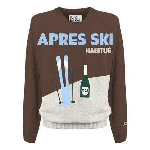 Apres Ski Stylized Crewneck Sweater - MC2 Saint Barth - Modalova