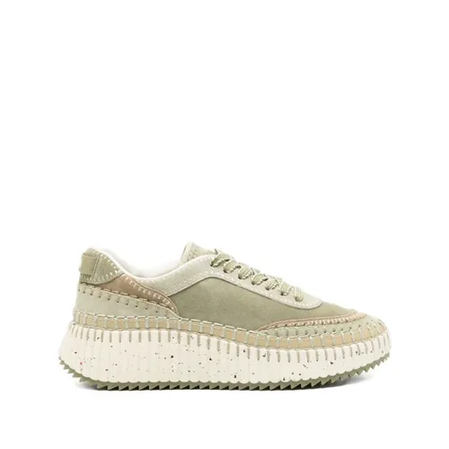 Chloé - Shoes > Sneakers - Green - Chloé - Modalova