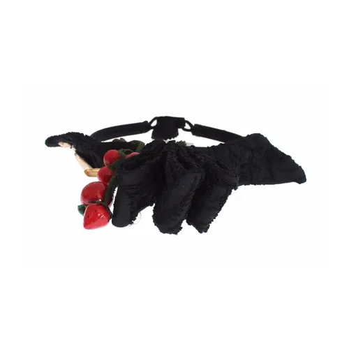 Black Crystal Embellished Diadem Headband - Dolce & Gabbana - Modalova