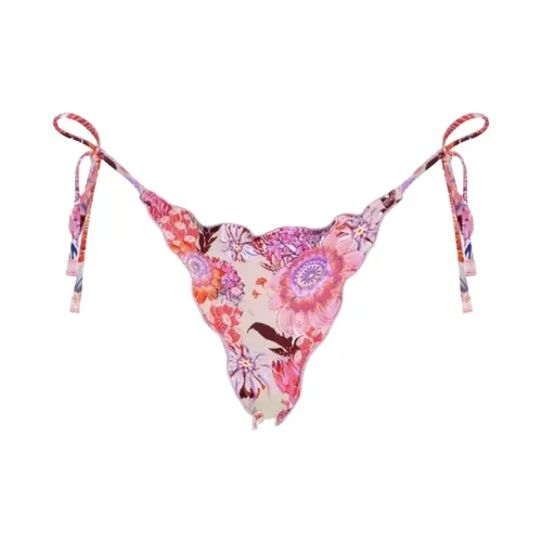 Blumige Bikinihose in Pink-Lila - Agua by Agua Bendita - Modalova