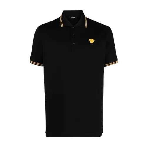 Black T-shirts and Polos - Versace - Modalova