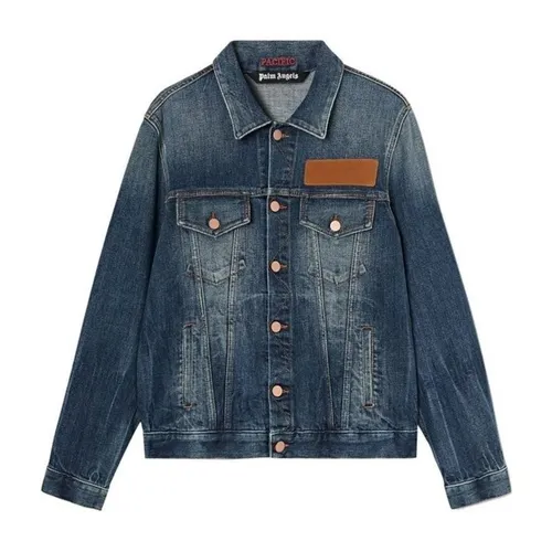 Palm Angels Denim Jacket - Palm Angels - Modalova