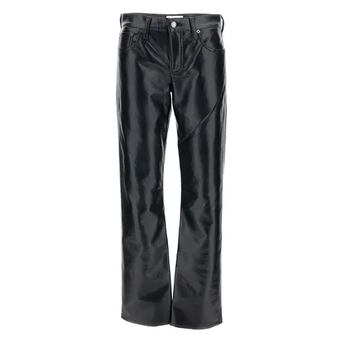 Trousers > Leather Trousers - - Agolde - Modalova