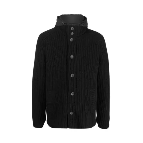 Black Wool Bomber Jacket - Herno - Modalova