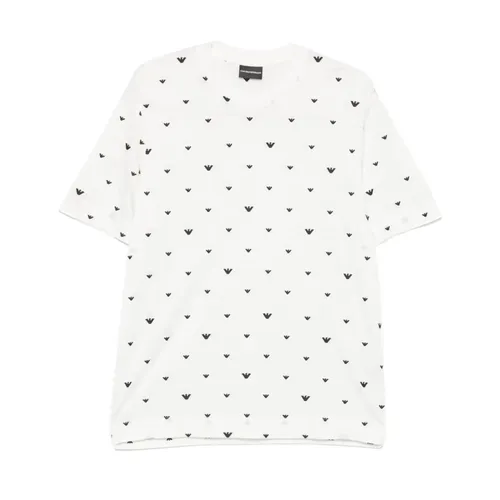 White Crew Neck T-shirts and Polos - Emporio Armani - Modalova