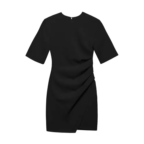 Black Elegant Draped Mini Dress - Aniye By - Modalova