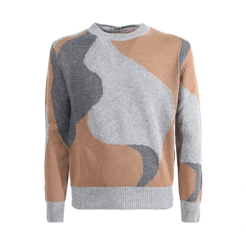 Hellgrauer Wollpullover - Herno - Modalova