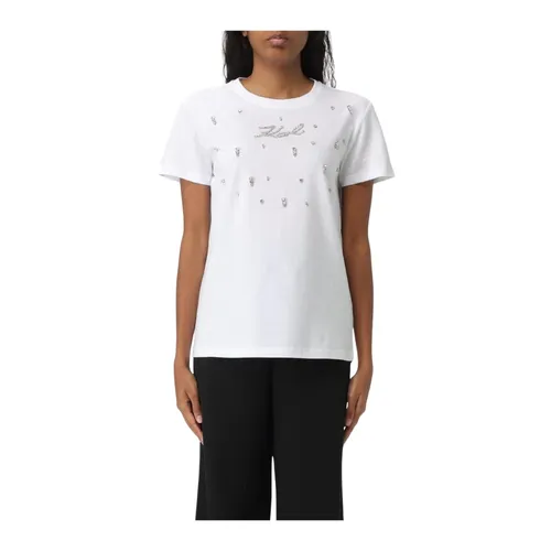 Embellished Crystal TShirt - Karl Lagerfeld - Modalova