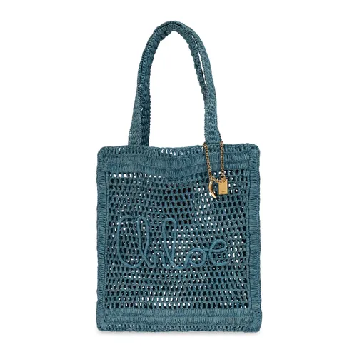 Chloé - Bags > Tote Bags - Blue - Chloé - Modalova