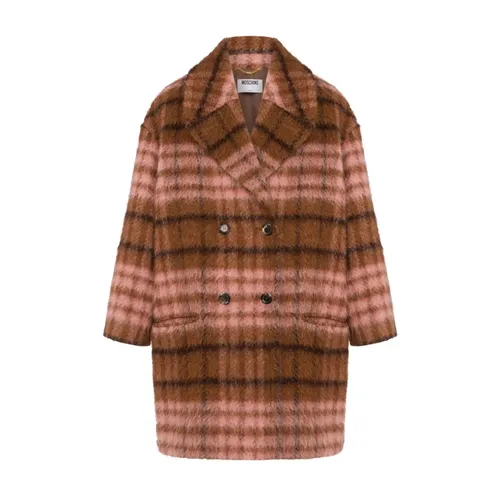 Coats > Double-Breasted Coats - - Moschino - Modalova