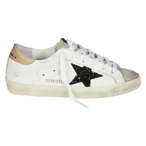 Glitter Star Leather Sneakers - Golden Goose - Modalova