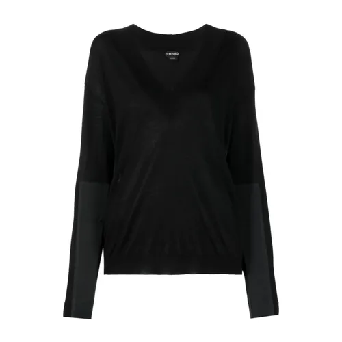 Knitwear > V-neck Knitwear - - Tom Ford - Modalova