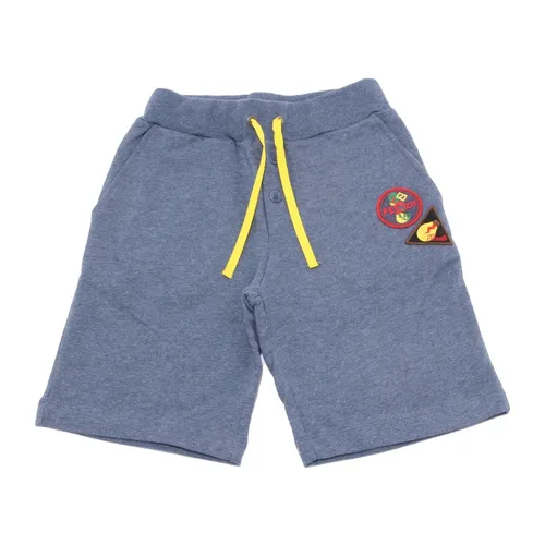 Melange Blue Bermuda Shorts - Fendi - Modalova
