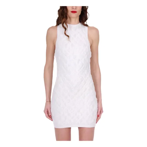 Ärmelloses Strickkleid mit Prägung - Elisabetta Franchi - Modalova