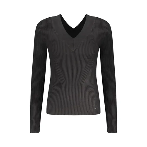 Jersey de Punto de Manga Larga con Cuello en V - Guess - Modalova