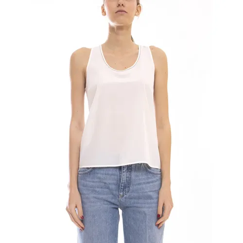 Tops > Sleeveless Tops - - Peserico - Modalova