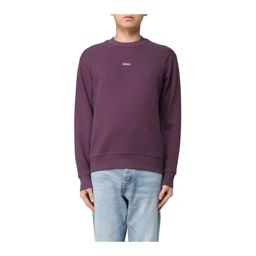 Stilvolles Violettes Crew Neck Sweatshirt - Hugo - Modalova