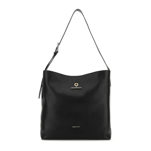 Leather Pendant Shopping Bag - Alexander McQueen - Modalova