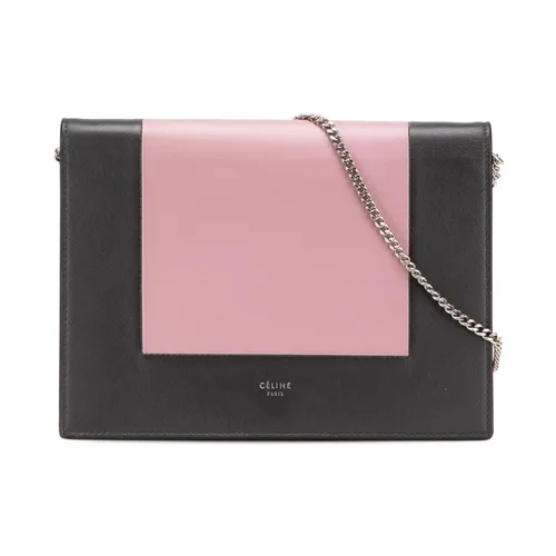 Pre-owned Elegant Leather Wallet-on-Chain Clutch - Celine Vintage - Modalova