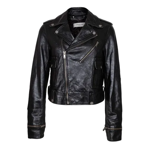 Jackets > Leather Jackets - - Golden Goose - Modalova