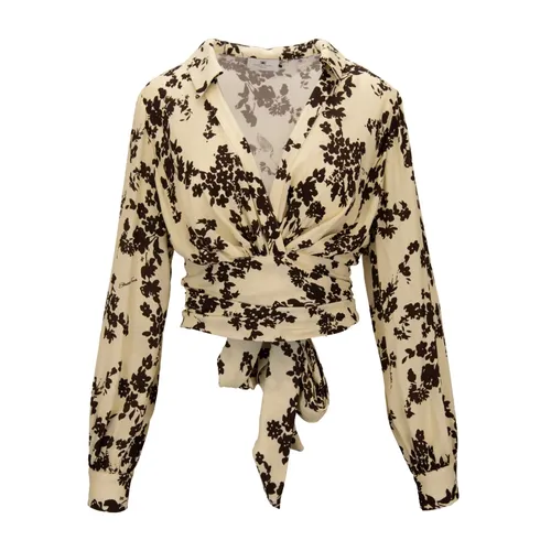 V-neck Blouse - Elisabetta Franchi - Modalova