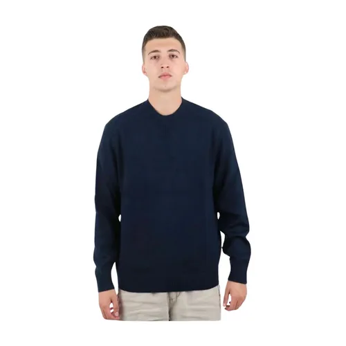 Blauer Rundhalspullover - Armani Exchange - Modalova