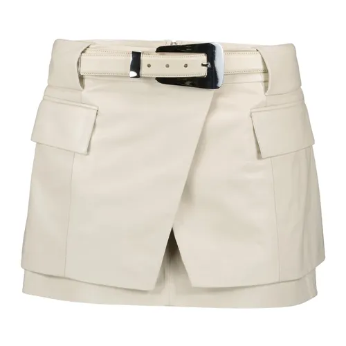 Beiger Lederrock Yori - IRO - Modalova