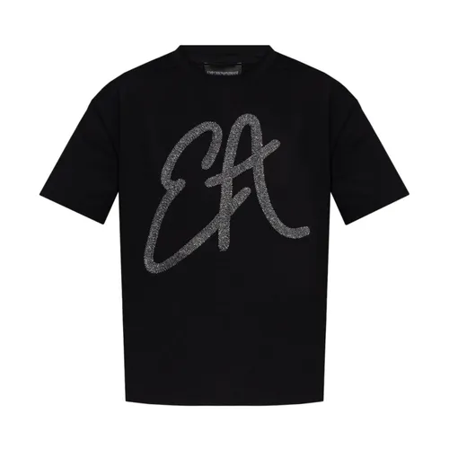 Black Crew Neck T-shirts and Polos - Emporio Armani - Modalova