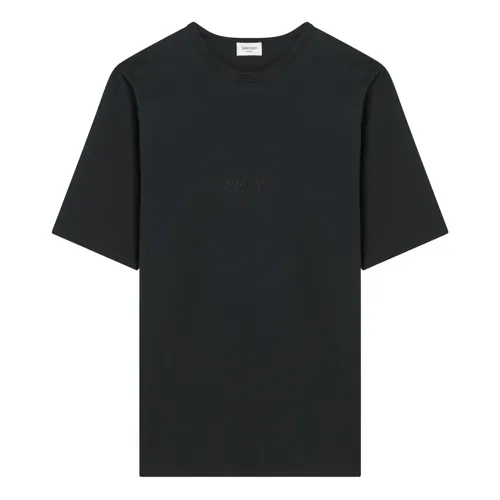 Short Sleeve Round Neck T-Shirt - Saint Laurent - Modalova
