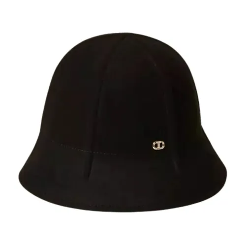 Schwarzer Woll-Bucket-Hut - Twinset - Modalova