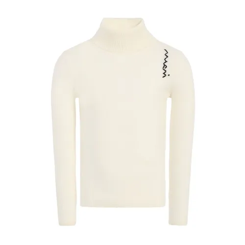 Zigzag Motif High-neck Sweater - Marni - Modalova