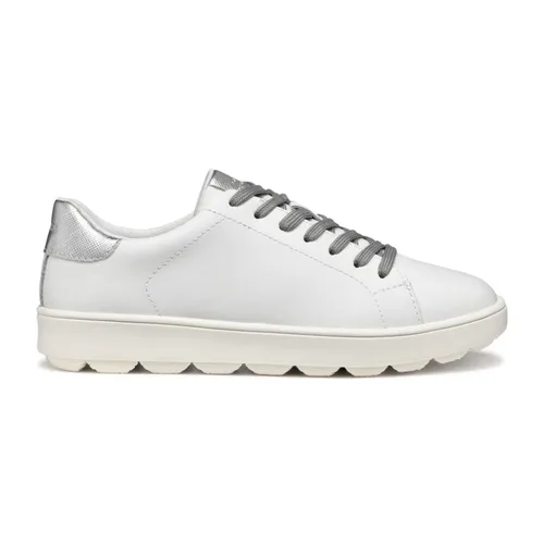 Weiße Freizeit-Sneakers - Geox - Modalova