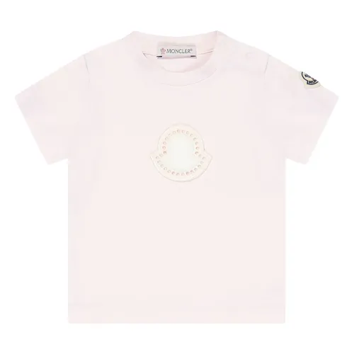 Baby Girls Logo T-Shirt in Pink - Moncler - Modalova
