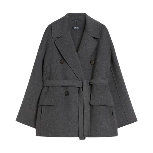 Wool Blend Double-Breasted Coat - Max Mara - Modalova