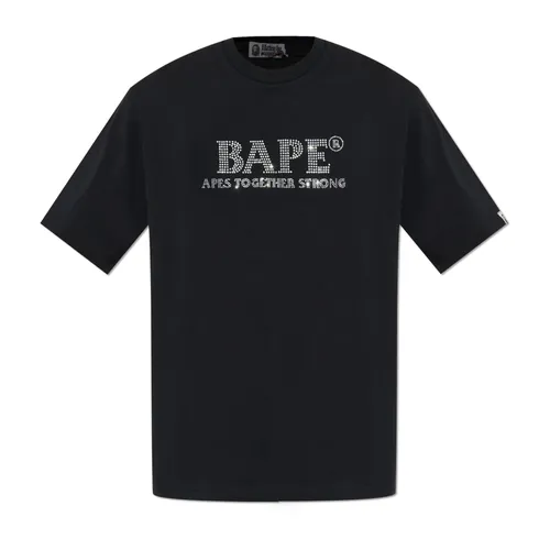 T-Shirt mit Logo - A BATHING APE - Modalova