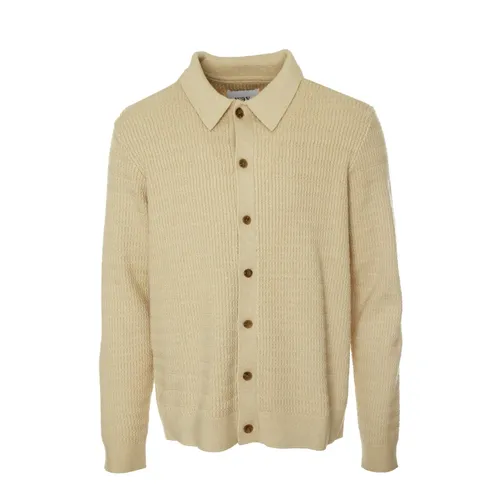 Kentkragen Strickjacke mit Wellenmuster - Wax London - Modalova
